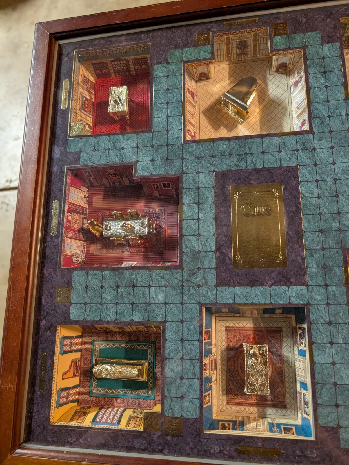 RARE CLUE Franklin Mint Deluxe Collectors Edition REAL GOLD PLATED (No Pieces)