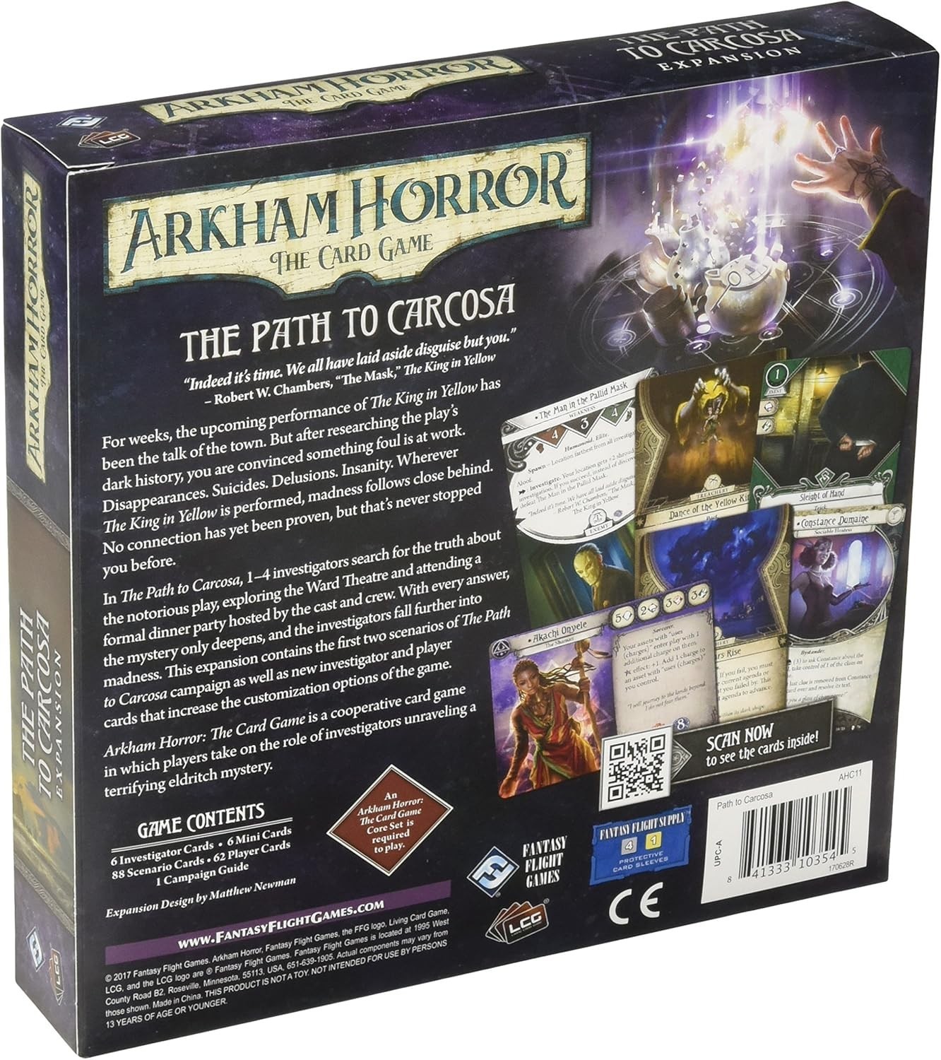 Arkham Horror The Path to Carcosa Deluxe Expansion Campaign Card Game 1-4 Player