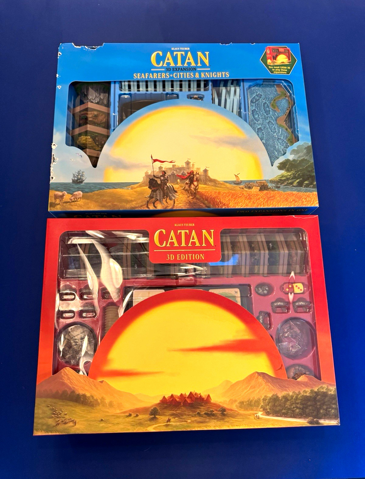 Catan Studio Catan 3D Edition Board Game + Seafarers, Cities & Knights Exp