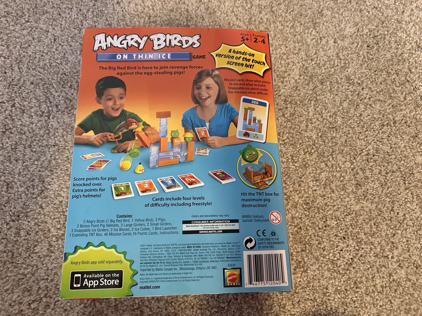 Angry Birds On Thin Ice Game 100% Complete Set Mattel 2011