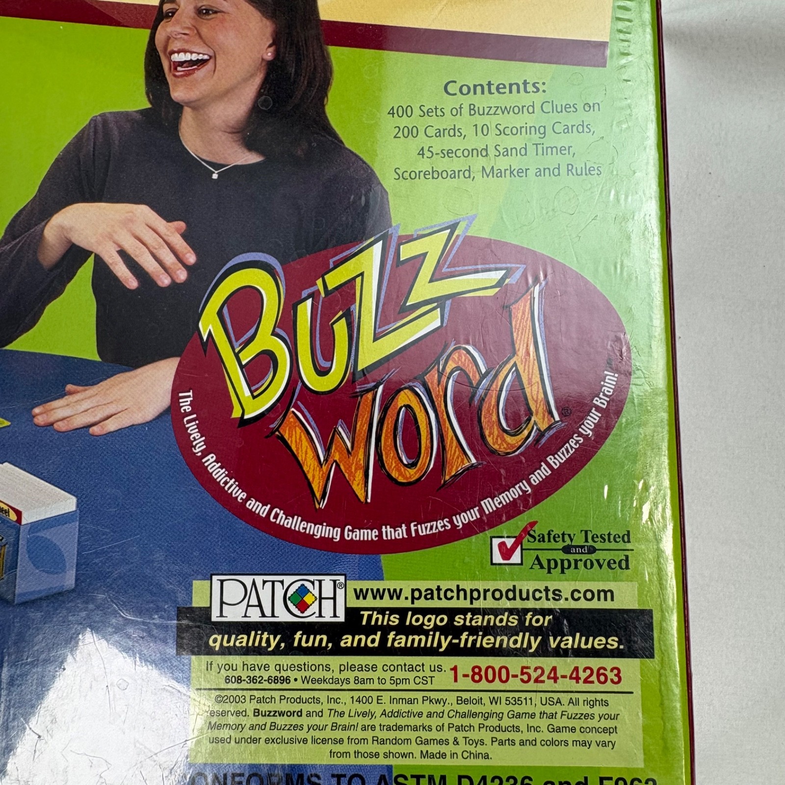 Buzzword Patch Products Party Board Game 2003 Sealed New Complete