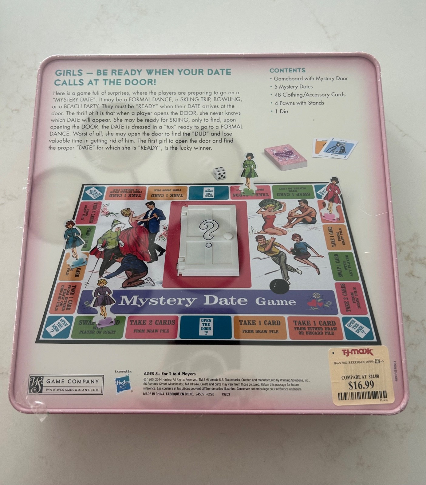 HASBRO Mystery Date Board Game Nostalgic Edition in Collectible Tin $40