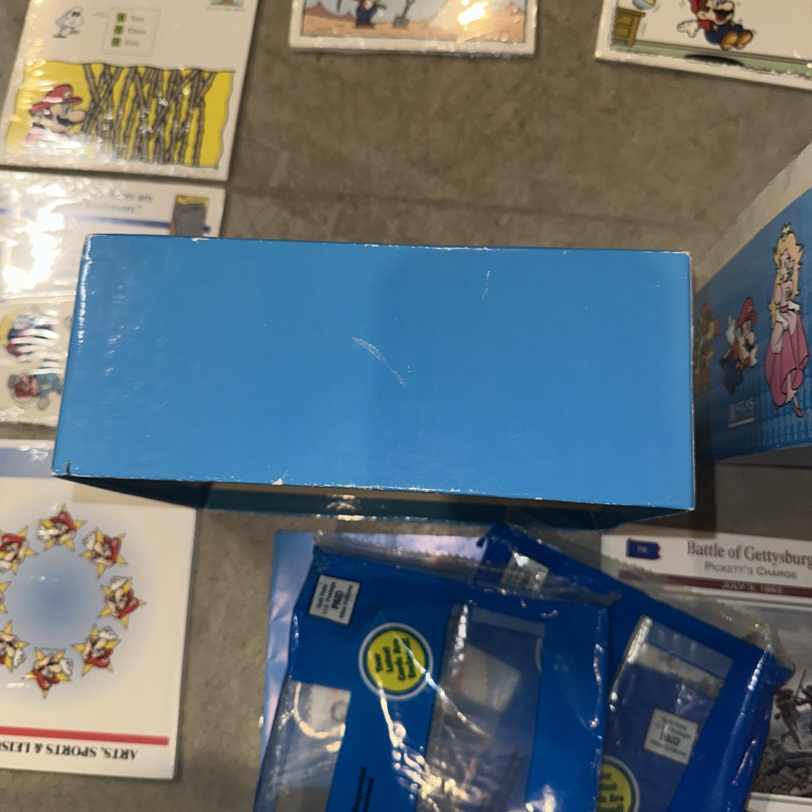 Vintage 1995 Mario Quiz Cards Atlas Editions Factory Sealed Cards Manual Box Ad