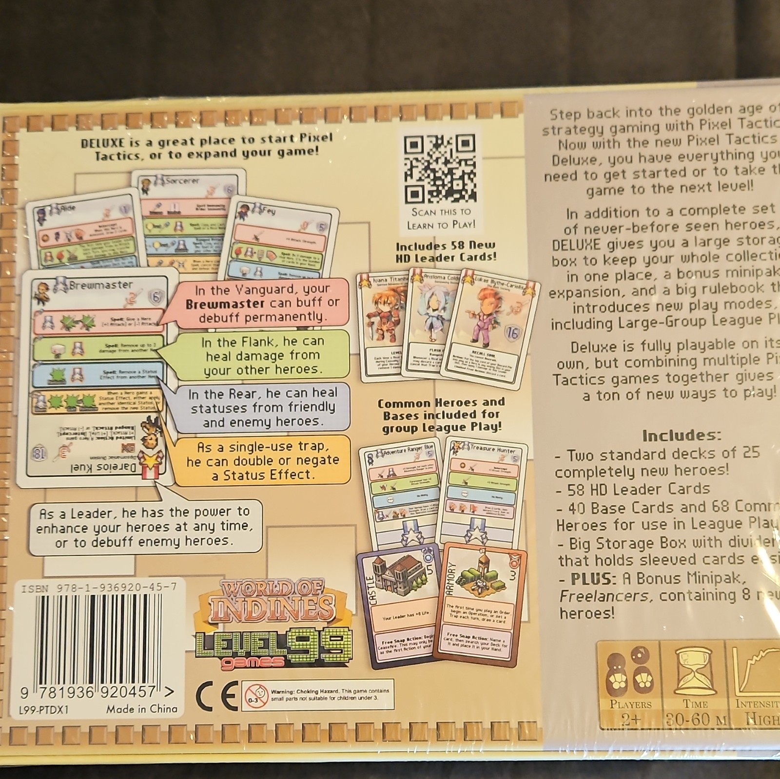 Level 99 Games Pixel Tactics Deluxe Strategy Board Game HD Leader Cards Minipak
