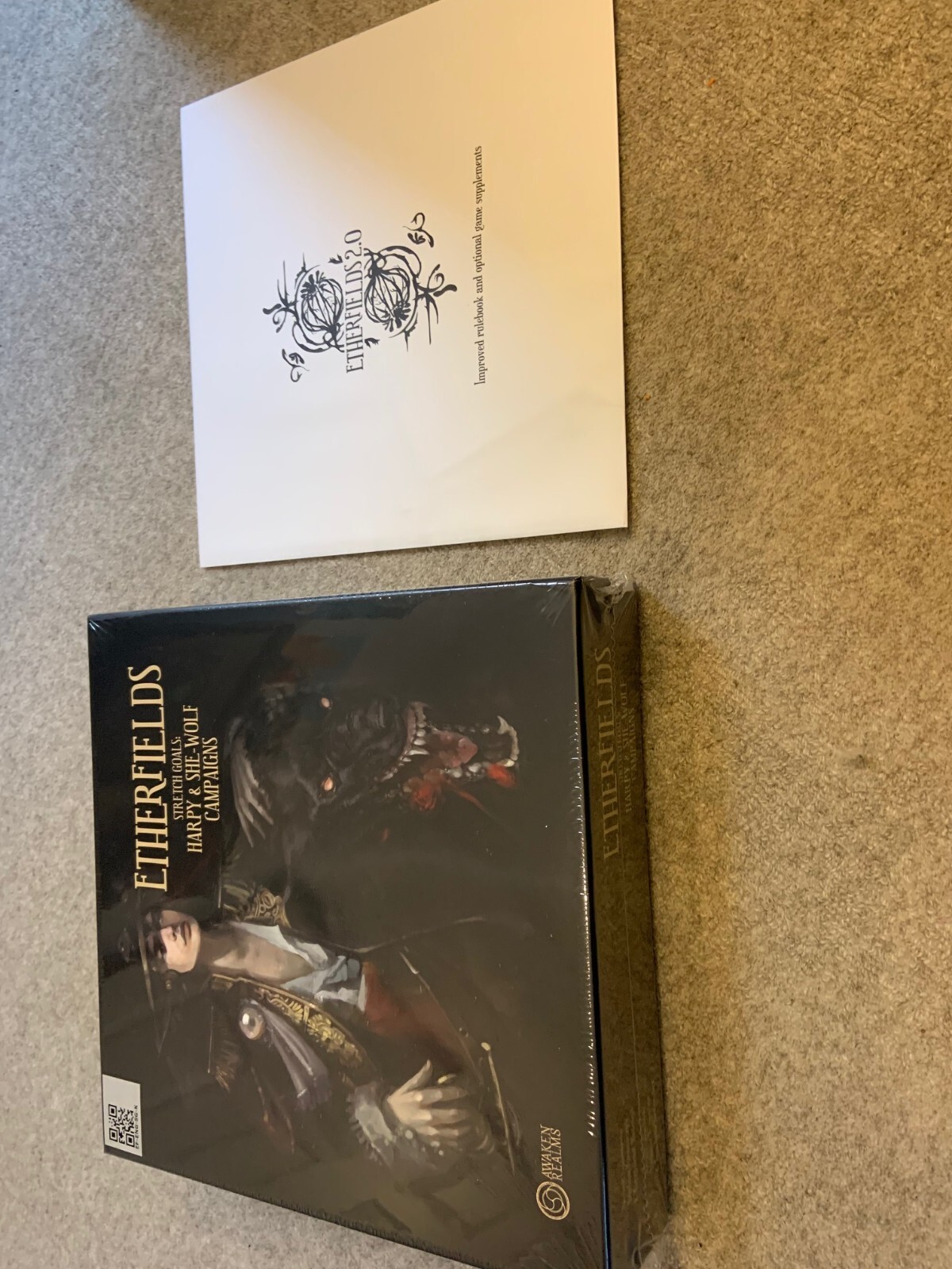 Etherfields Harpy & She Wolf Campaign Stretch Goal With Rulebook 2.0 Sealed