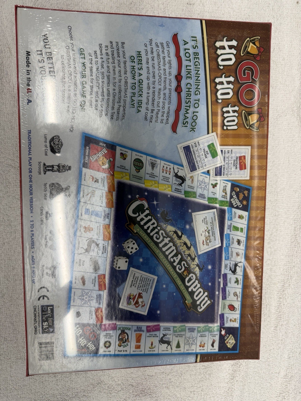 Late for the Sky Christmas-opoly Board Game Christmas 2+ 8+ One Hour Option