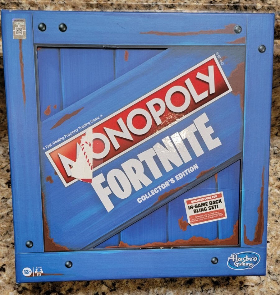 Hasbro Gaming Monopoly Fortnite Collectors Edition Board Game NEW