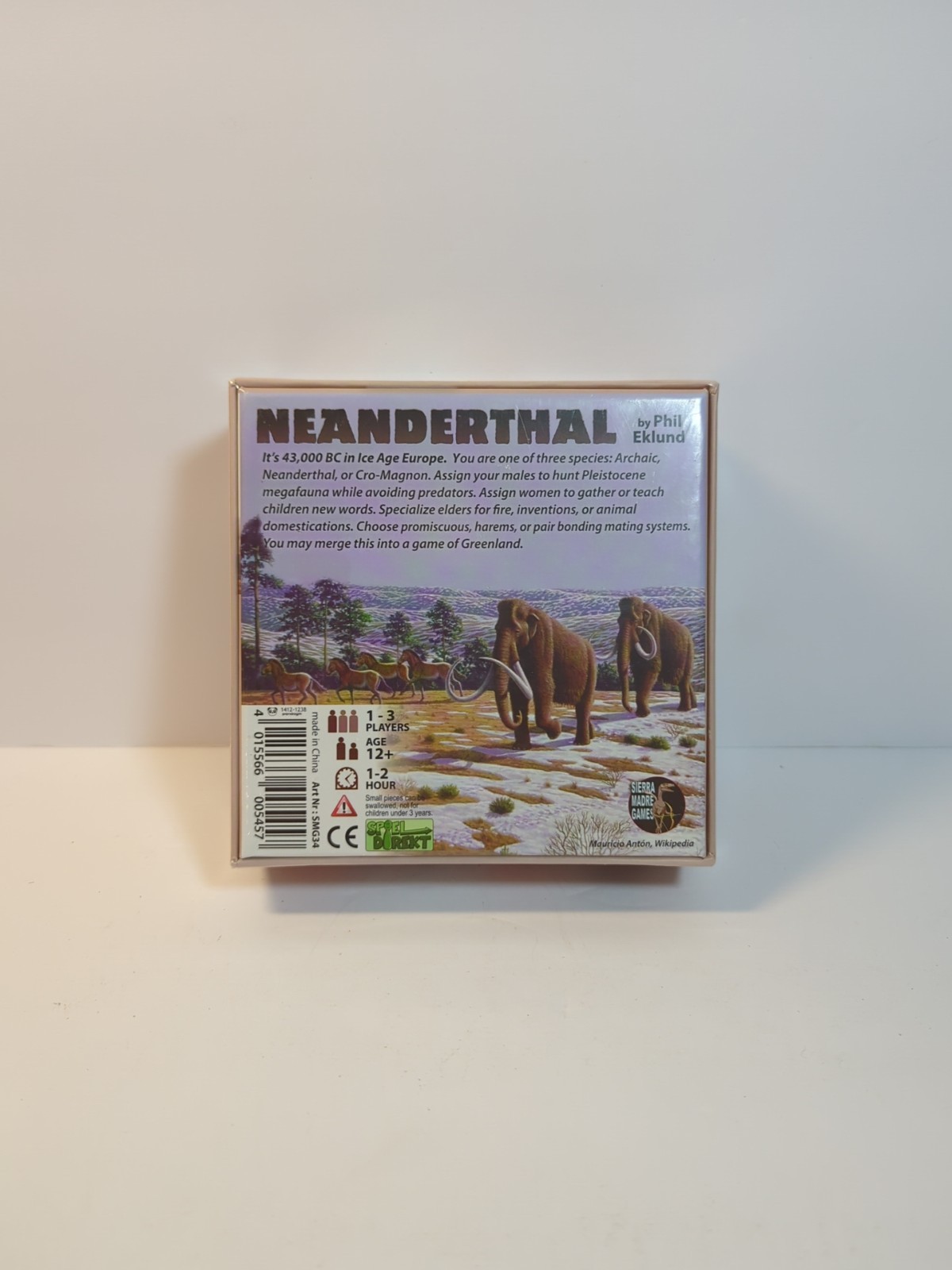 Neanderthal – A game of origins of culture for 1-3 players Sierra Madre NEW