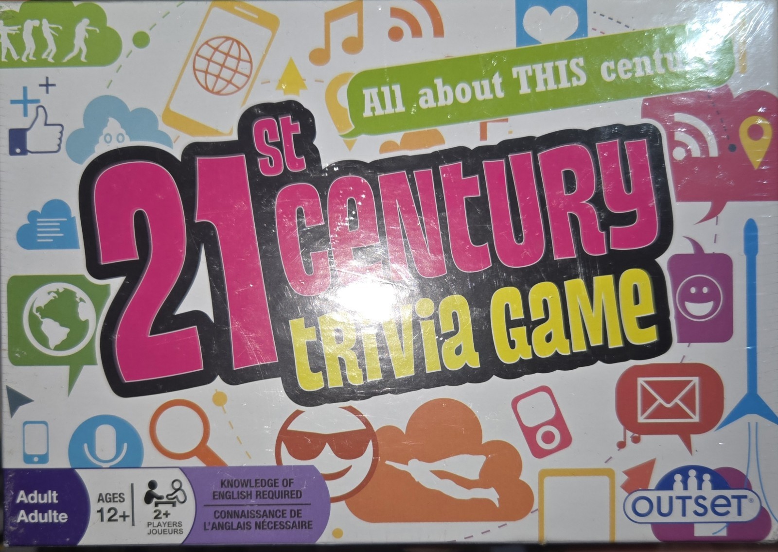 21st Century Trivia Game Fun Family Tabletop Game for Ages 12 and Up – New