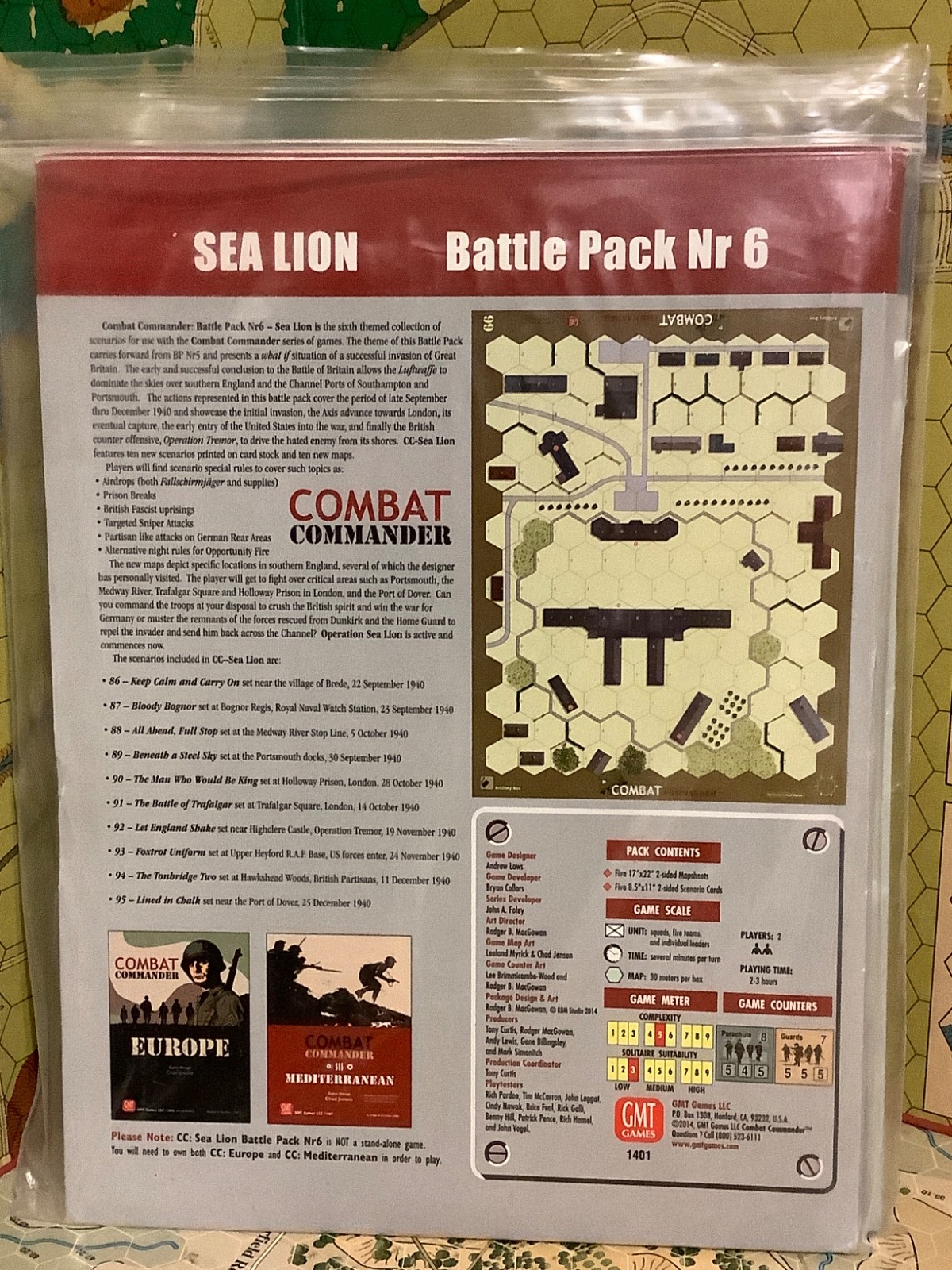 NEW Fall of the West/SEA Lion Combat Commander Battle Packs 5 & 6 GMT WWII