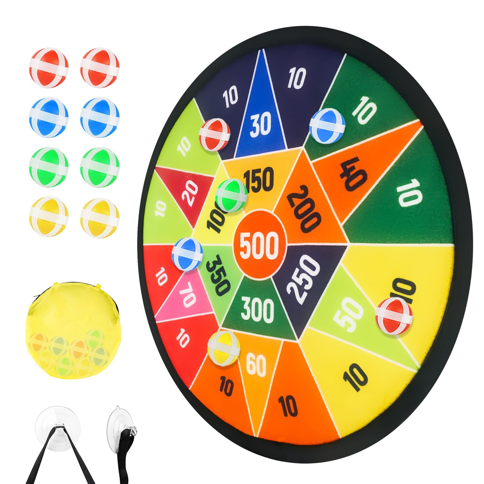 14″ Dart Board for Kids, Dart Game for 3 4 5 6 7 8 9 10 Years Old Boys & Girls w