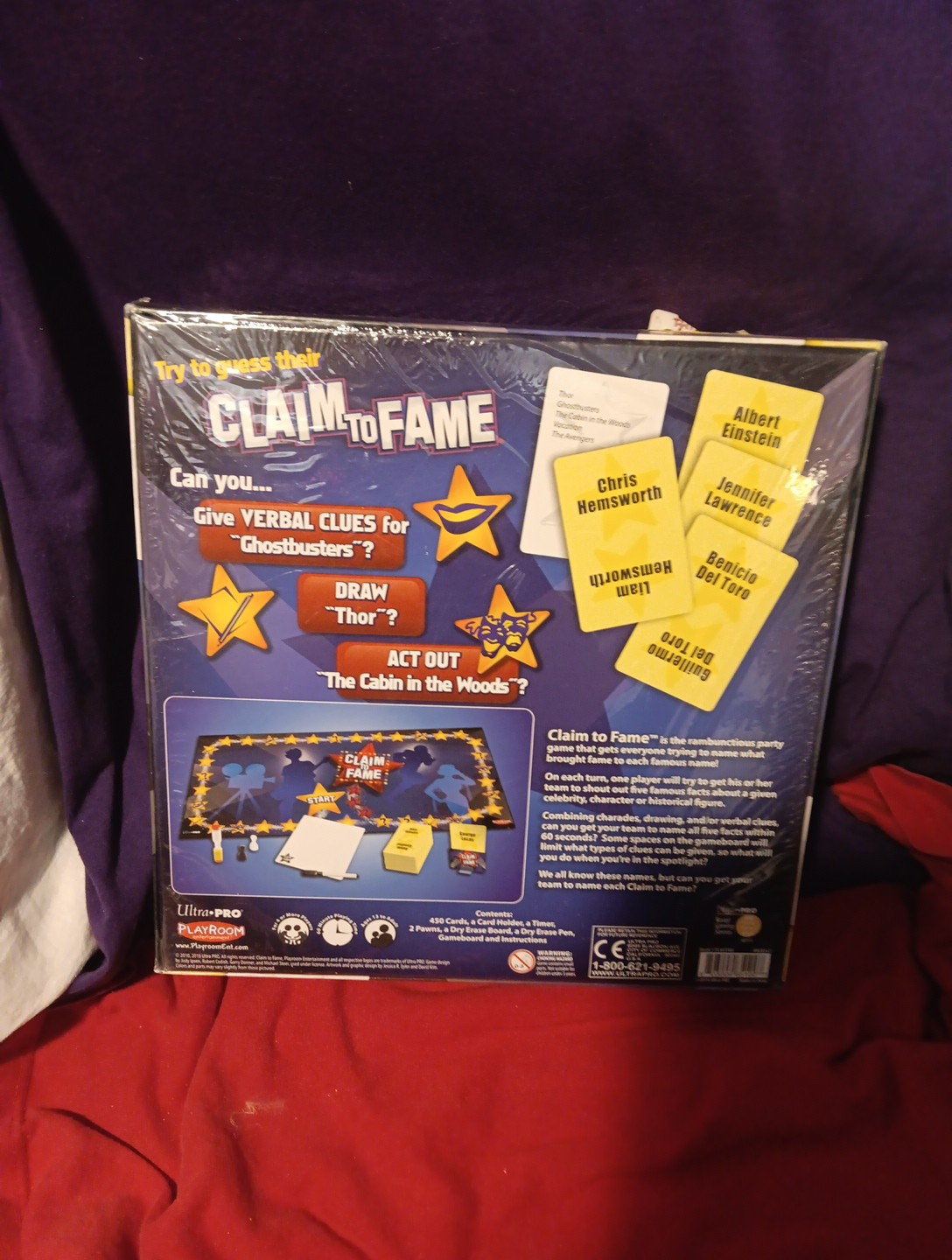 CLAIM TO FAME Board Game Ultra Pro Family Game 13+ New Sealed Fast Shipping