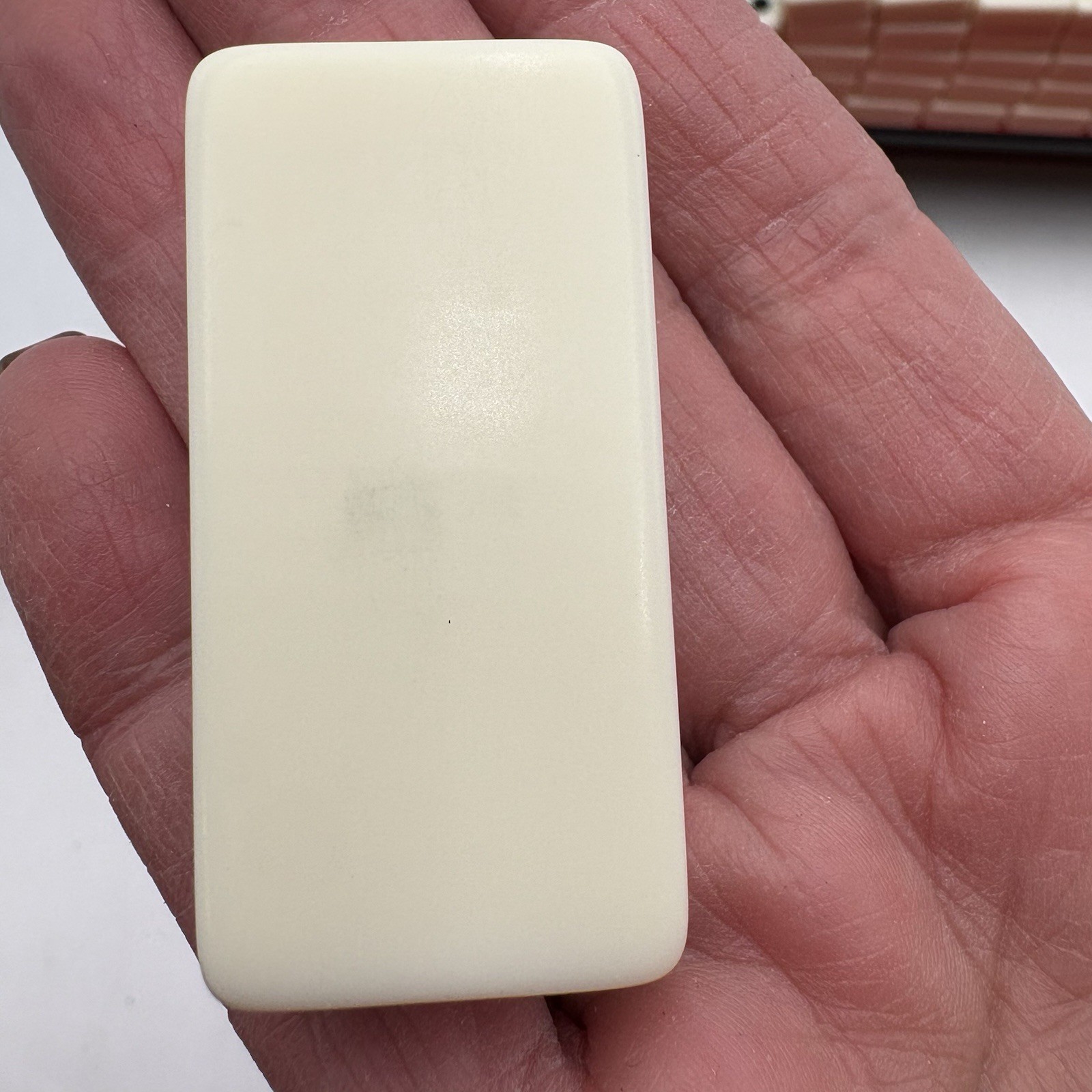Colton Lewis Double Nine Domino Set Ivory Tone Brass Spinner Resin 55 Tiles Case
