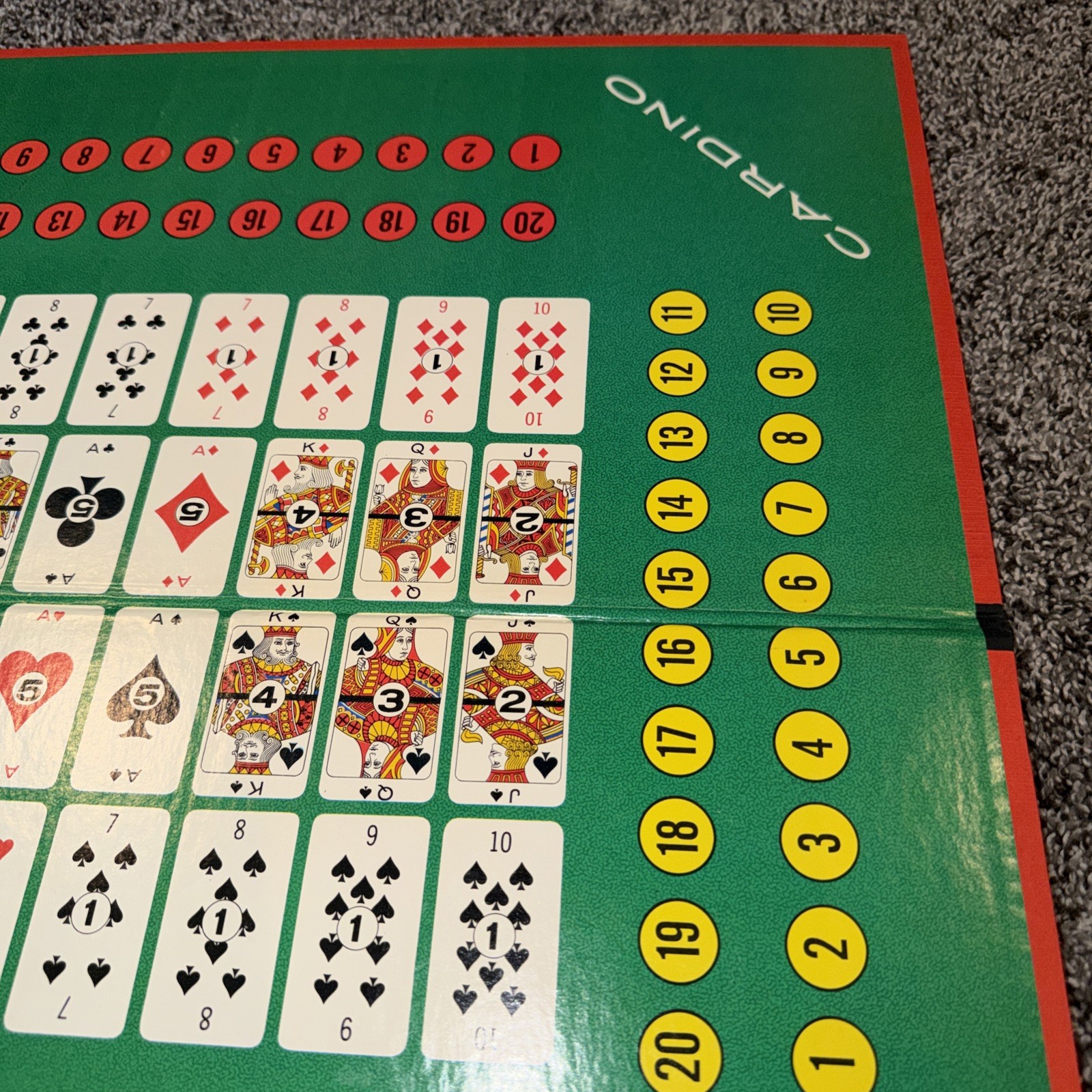 Vintage 1970 Milton Bradley CARDINO Exciting Card Tile Strategy Game! COMPLETE!
