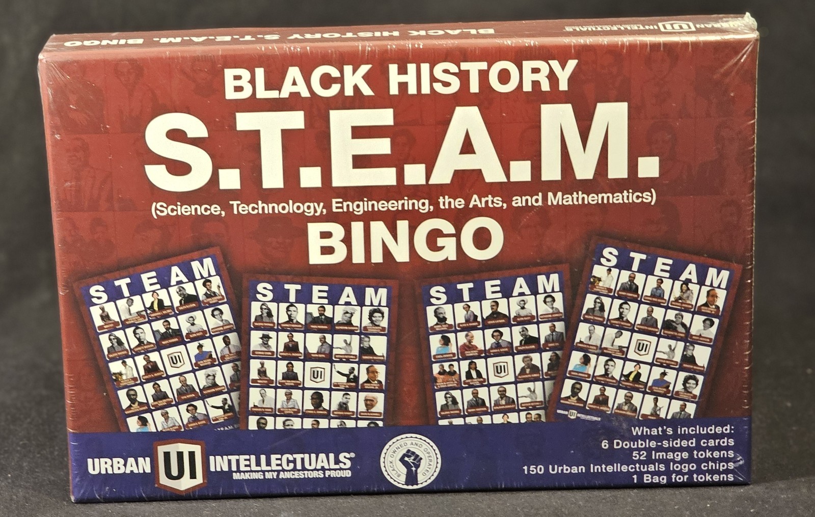 Black History S.T.E.A.M. Bingo Game Urban Intellectuals’ Sealed New