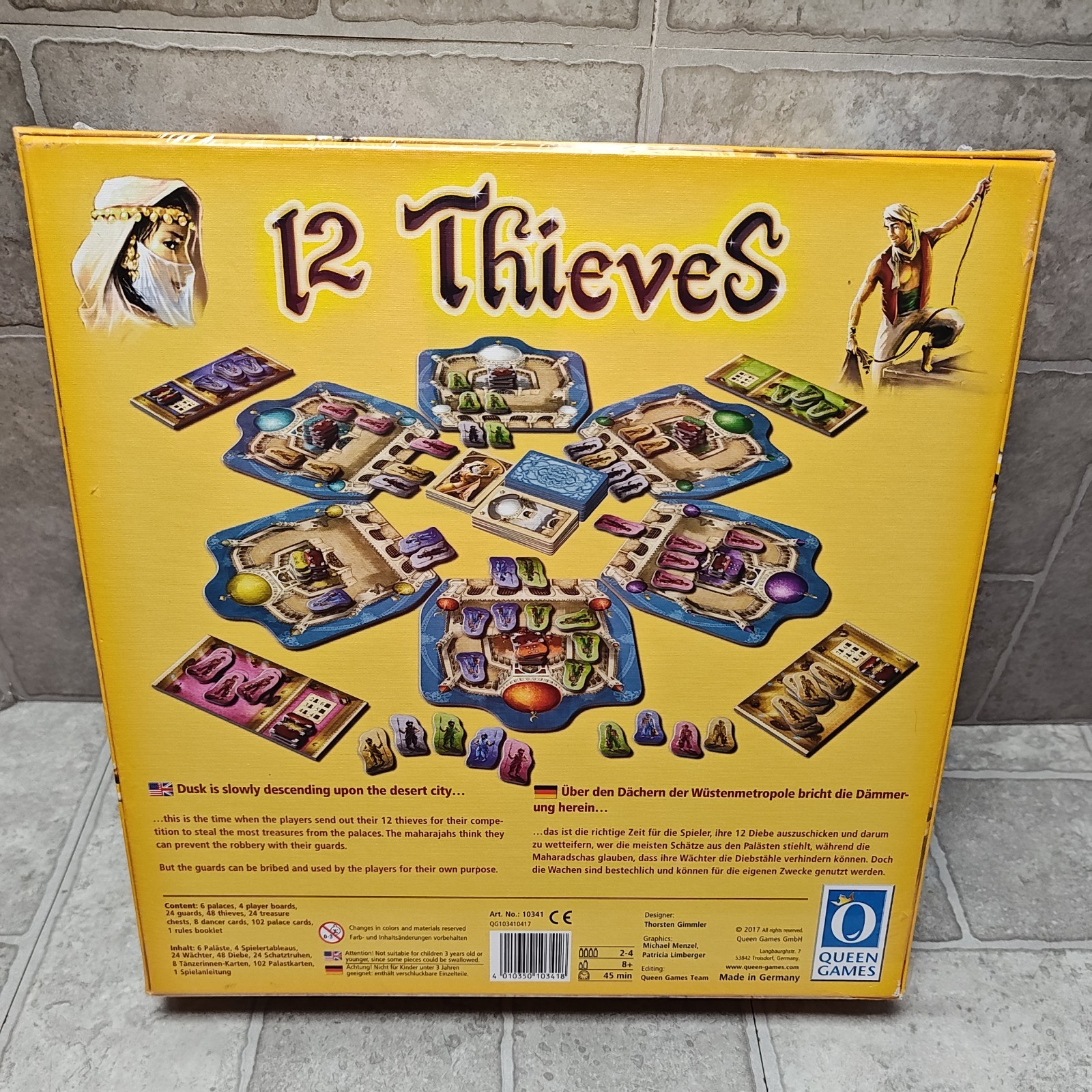 NEW w/ SHRINK 12 Thieves Family Board Game Queen Games Thorsten Gimmler