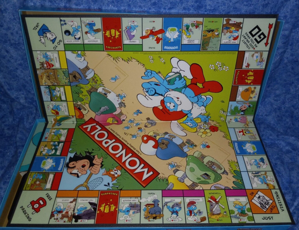 “SUPER RARE!” Monopoly: The Smurfs Collector’s Edition (2013) Complete in Box.