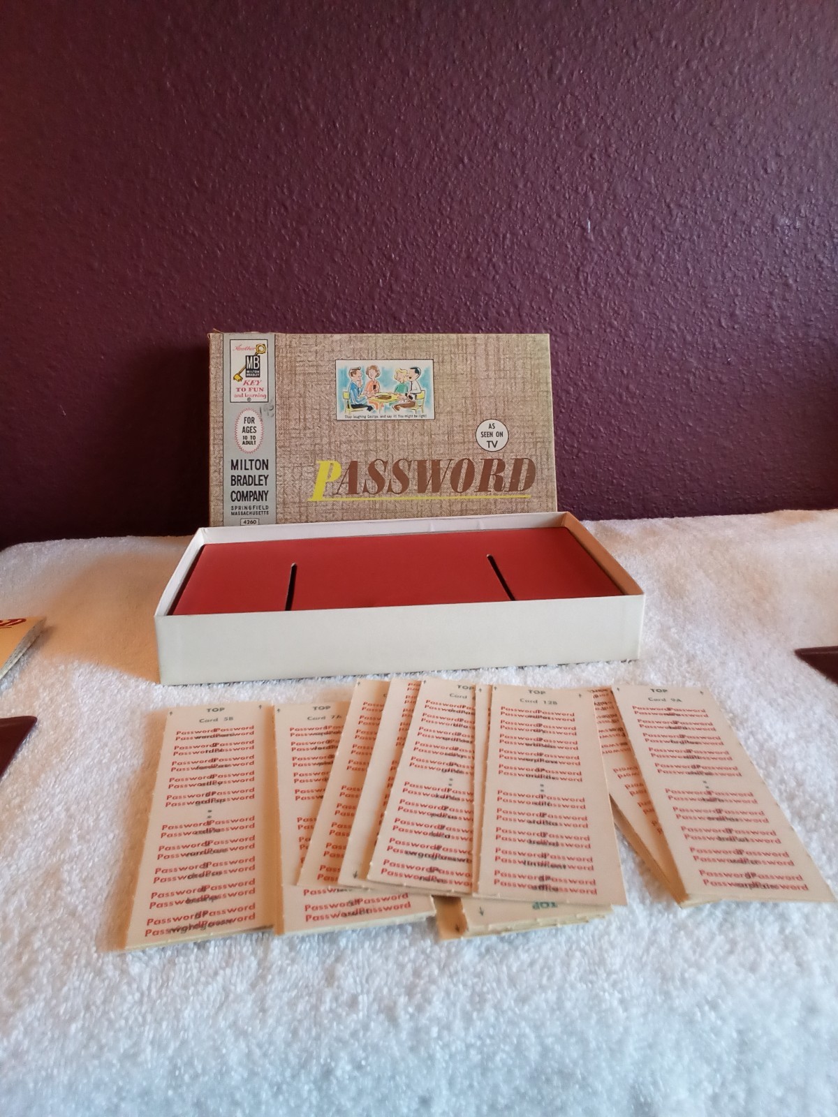 Vintage 1962 Milton Bradley Password Game#4260 Complete Game!