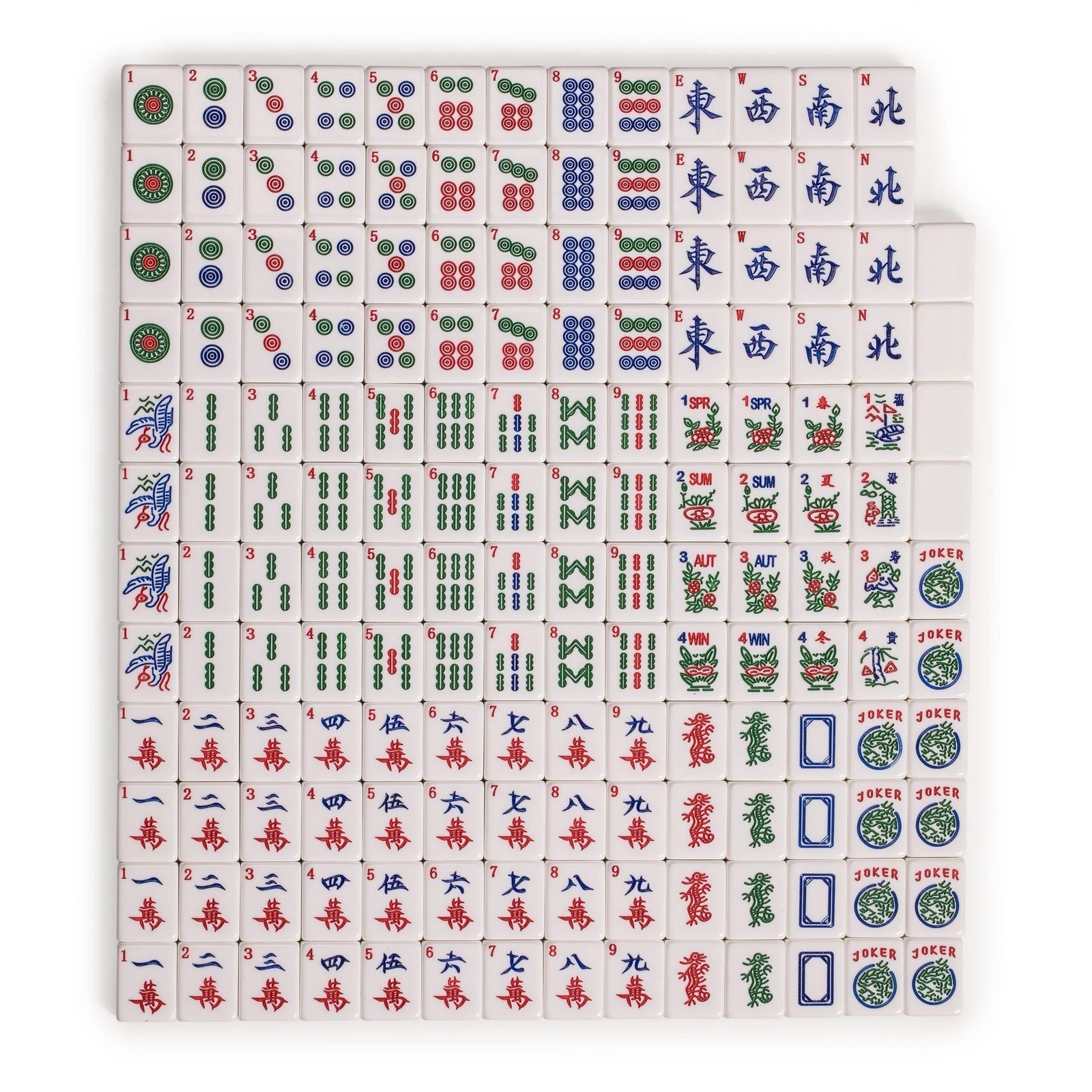 American Mahjong “Golden Fortune” Gold Glitter Tiles Wooden Case US-AF019-B New