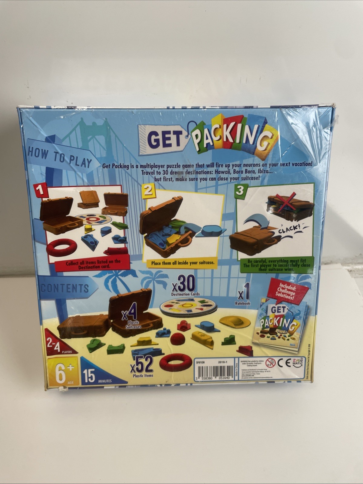 Get Packing Board Game Zygomatic 2-4 Players 2018 Asmodee Brand New