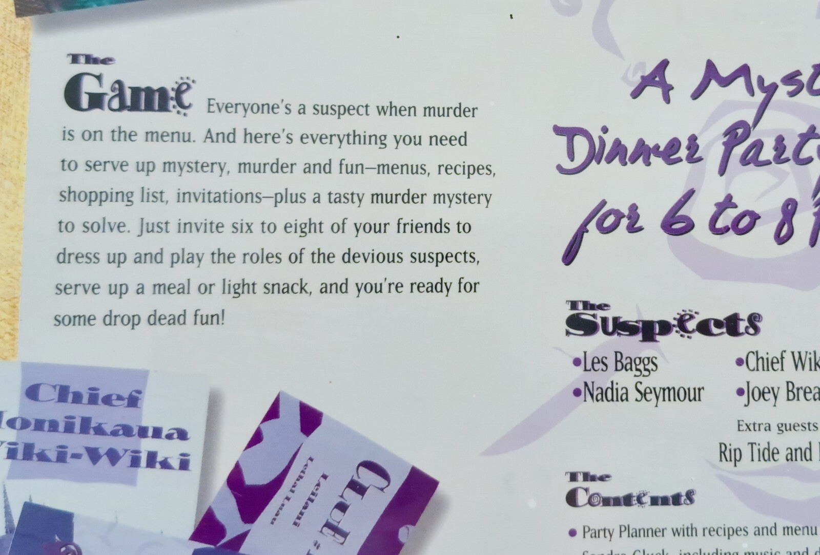 Murder Mystery Party Lethal Luau Dinner Party Game 6-8 Players Sealed – 2003