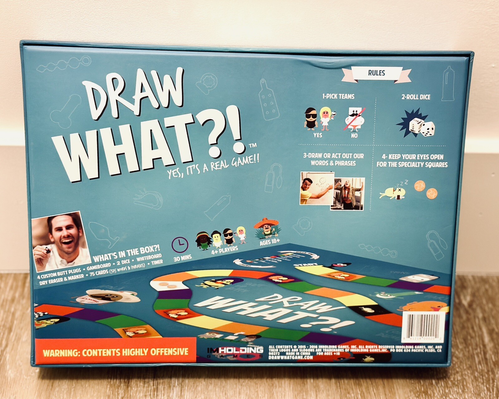 Draw What?! Adult Board Game Ultra Rare. COMPLETE (Used Once)