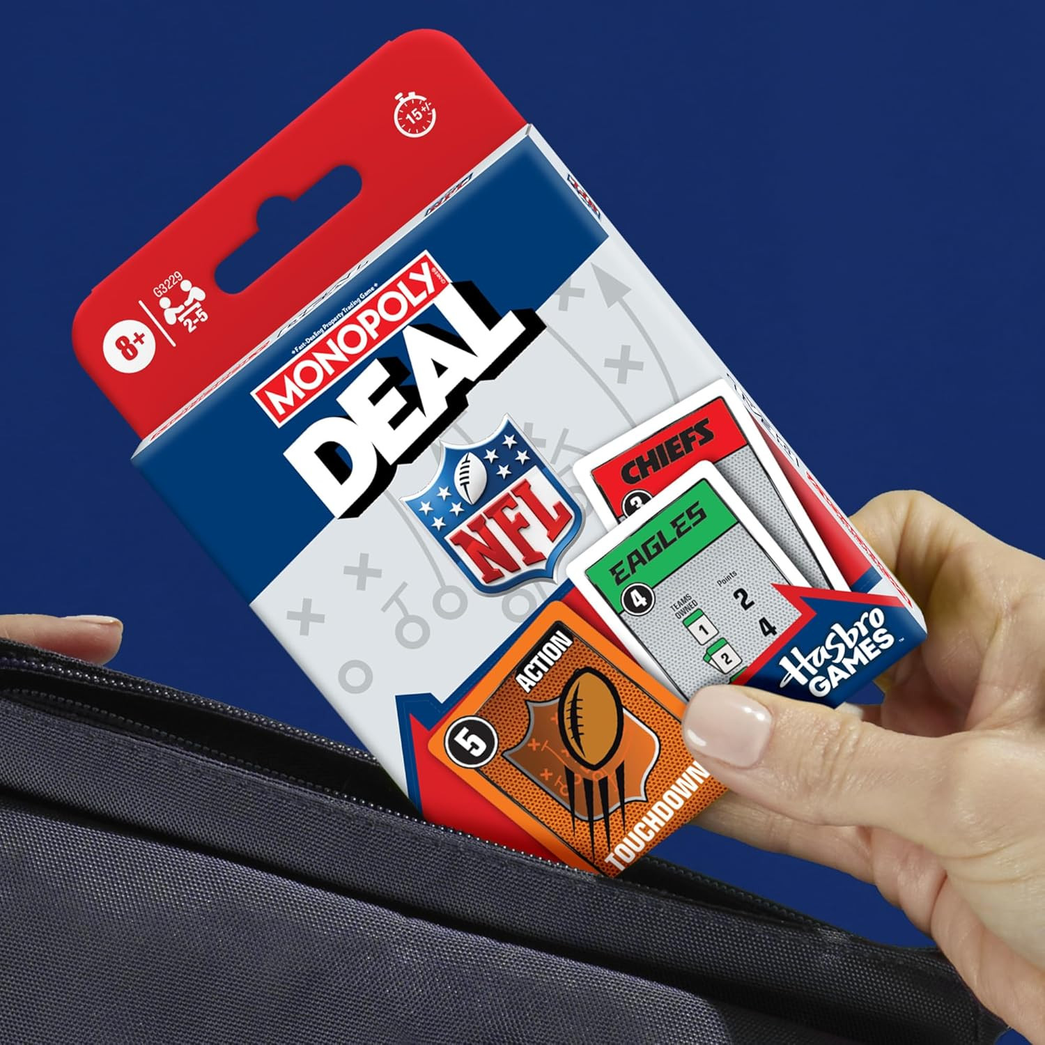 Deal NFL Edition Game | Officially Licensed NFL Card Game for Families and Kids