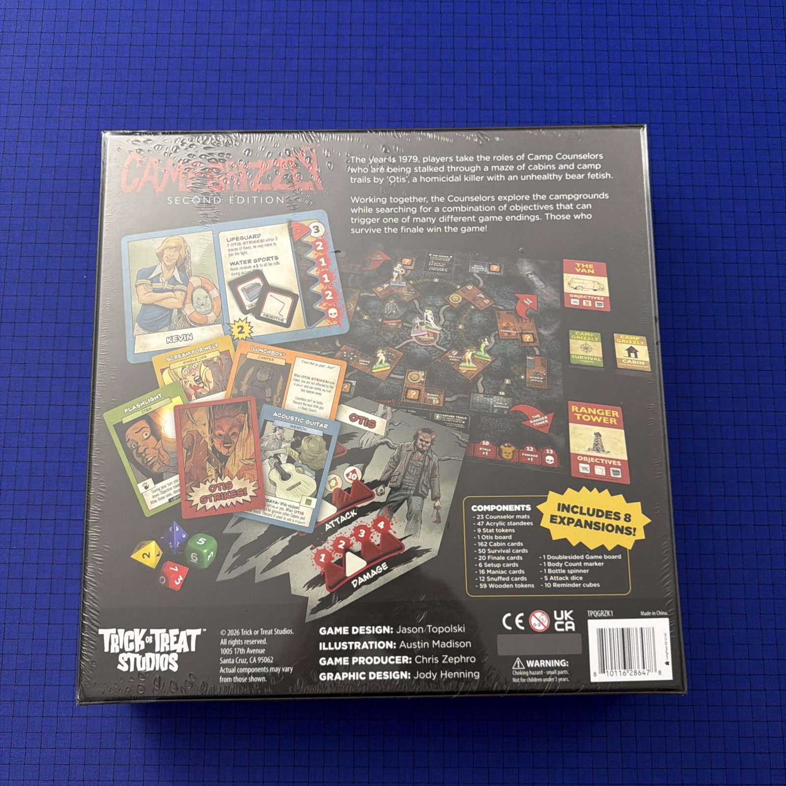 Camp Grizzly 2nd Ed Limited Release Kickstarter Sealed Board Game 8 Expansions