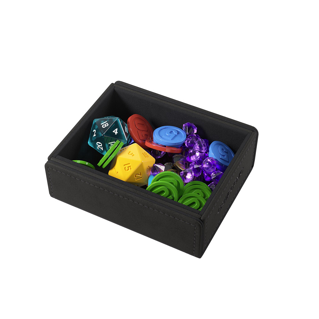 Gamegenic Gray/Red Token Keep Token/Game CArd Storage Box ASMGGS20152ML