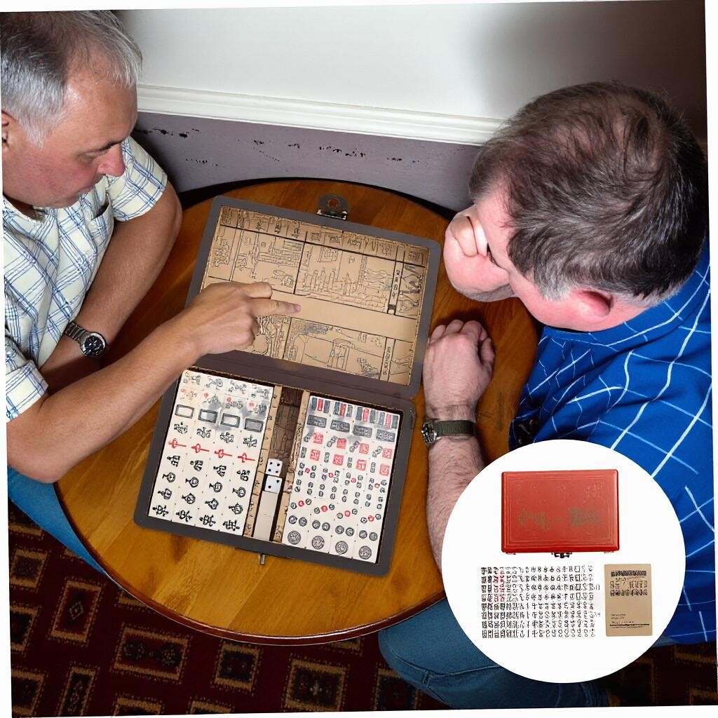 Vintage Chinese Mahjong Set Traditional 144 Tiles Mah-Jong Game Set Case Box USA