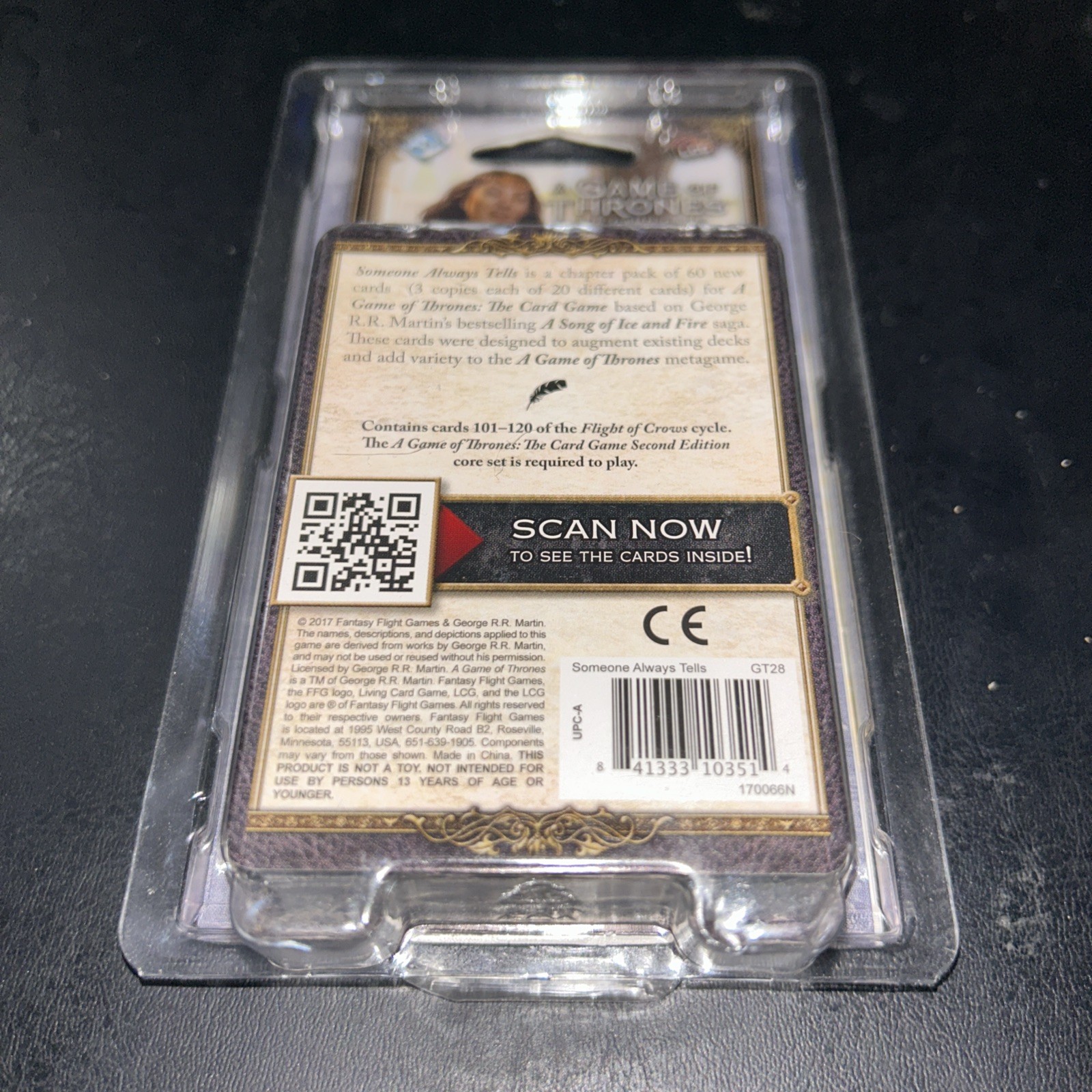 Game of Thrones: Someone Always Tells Chapter Pack living card game!