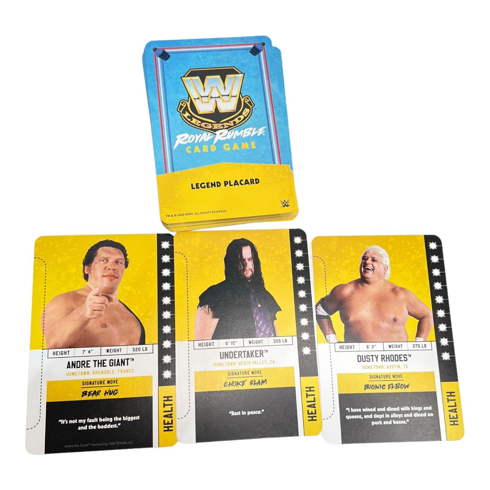 W Legends Royal Rumble Card Game – EUC – COMPLETE – Ravensburger – 30 Legends