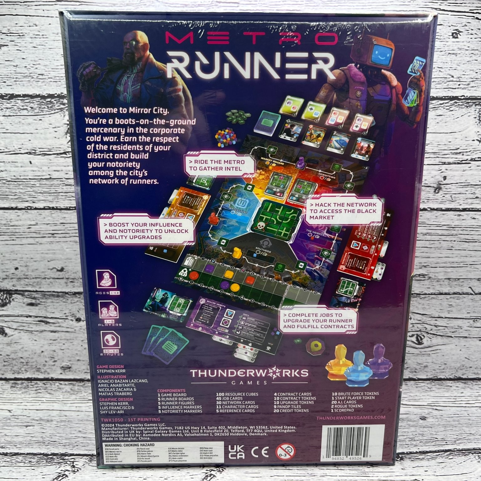 Metro Runner Board Game Thunderworks 1-5 Players Ages 14+ Strategy 2024