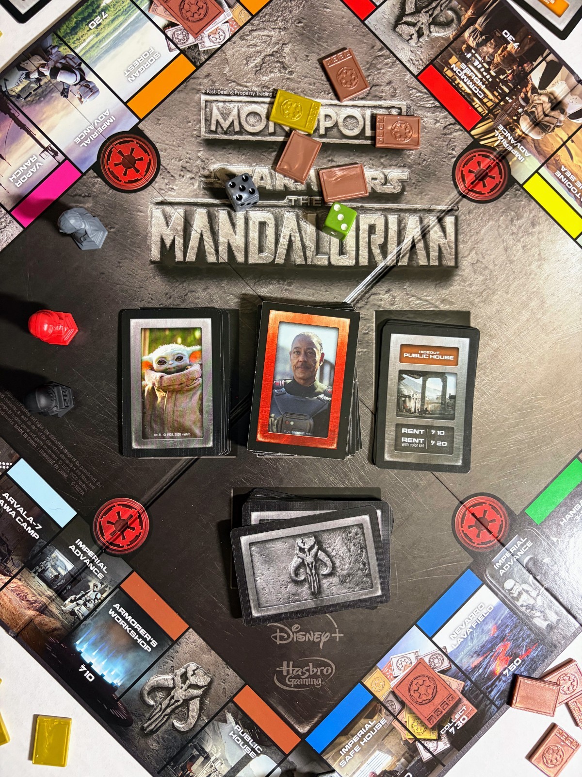 Monopoly Star Wars The Mandalorian Edition Hasbro “Protecting Grogu” “The Child”