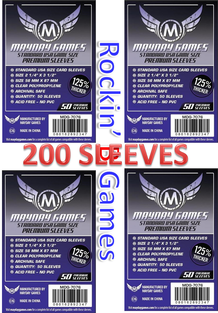 Purple Label Premium Standard USA Sleeves 56x87mm (4x50pk, 200 sleeves) MDG-7076