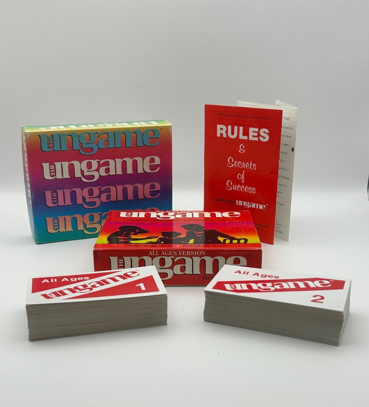 Ungame All Ages Card Deck 1989 Talicor Pocket Size Version Vintage