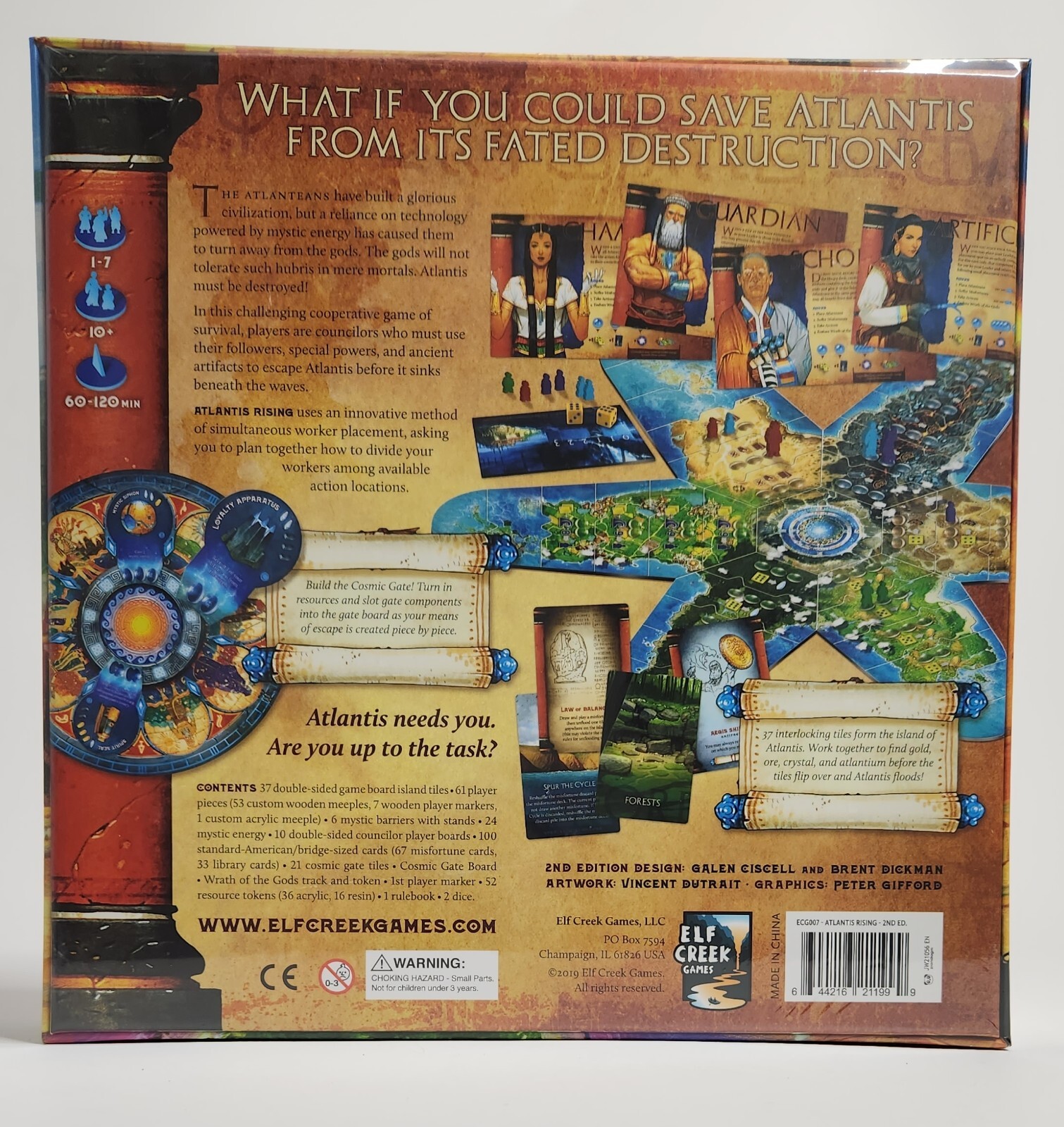 Atlantis Rising Monstrosities+Core Game+Extras Kickstarter by Elf Creek (NIS)