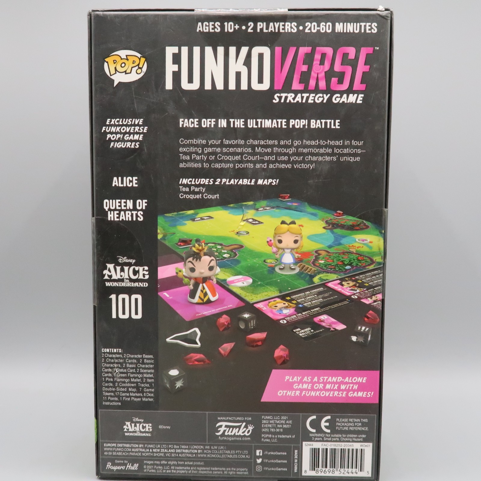 Funko Pop! Funkoverse Strategy Game Alice in Wonderland Board Game w Figures