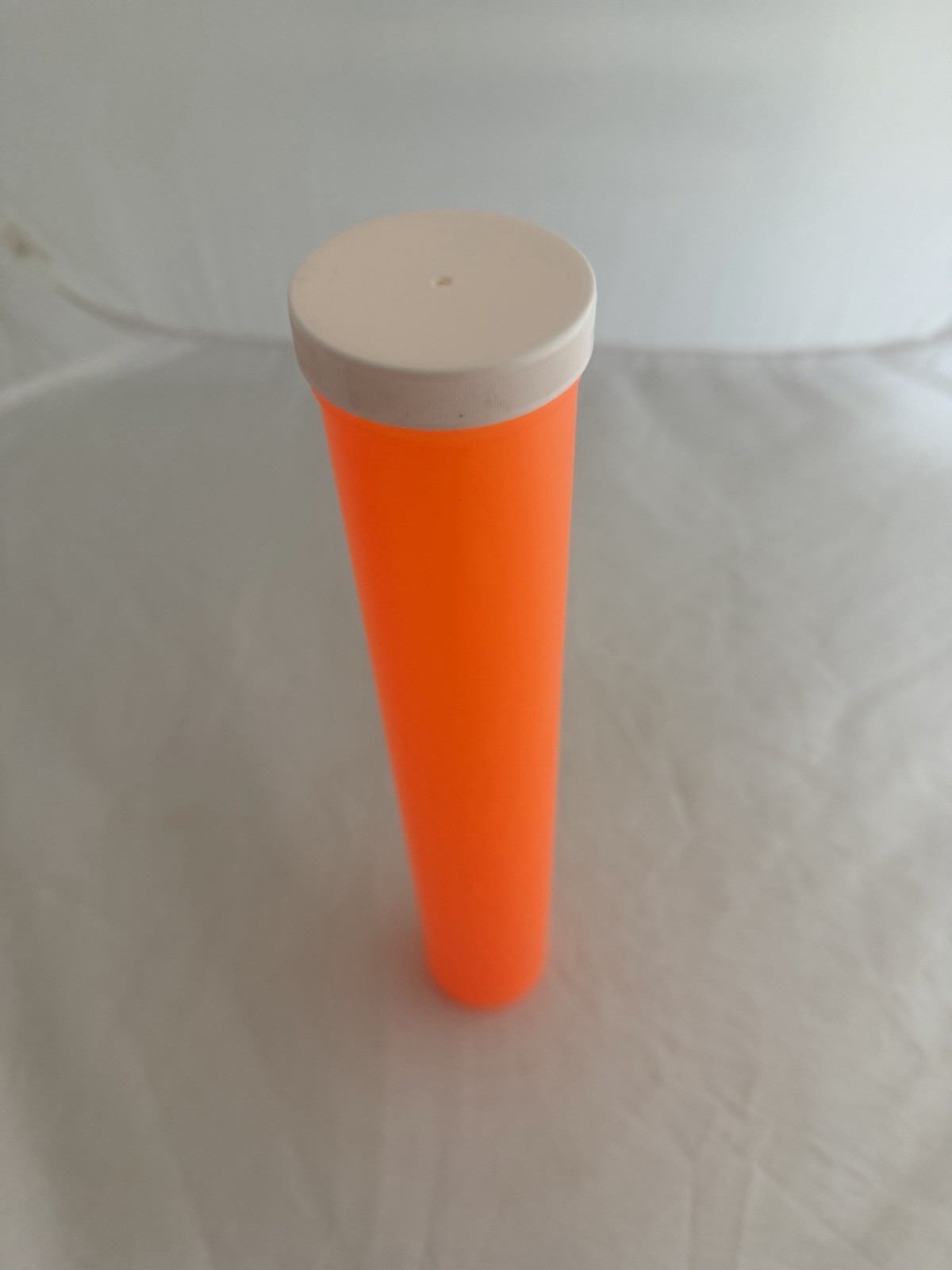 Vintage 12” Pink Pog Tube with Screw on Lid Holds Approx 200 Pogs Orange New