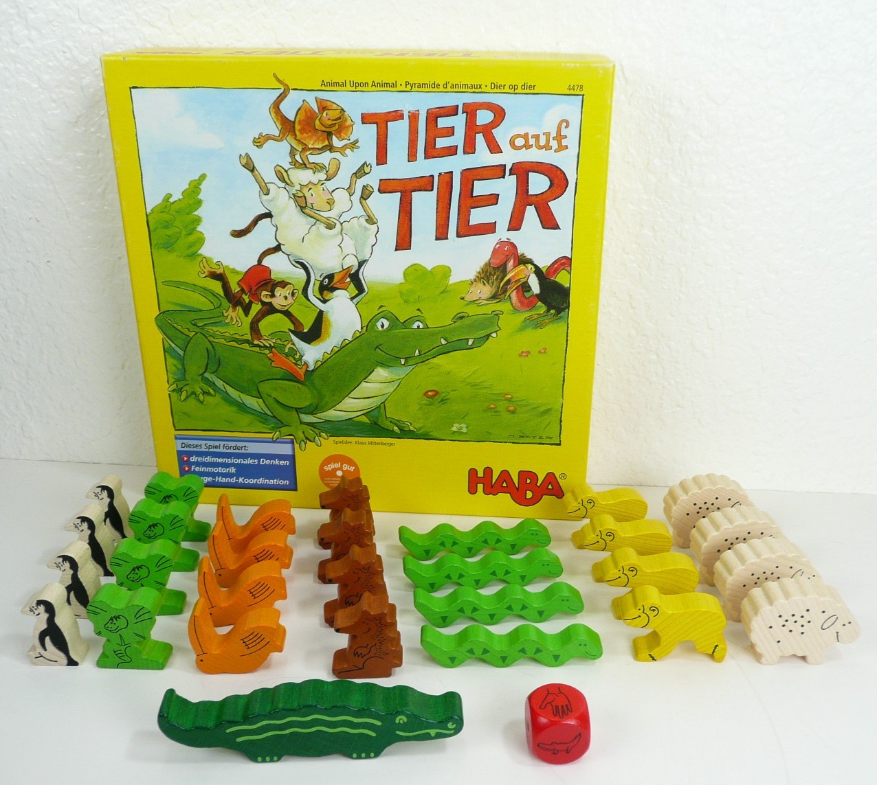 Tier auf Tier Animal Upon Animal Wood Balance Stacking Game Complete Toy Germany