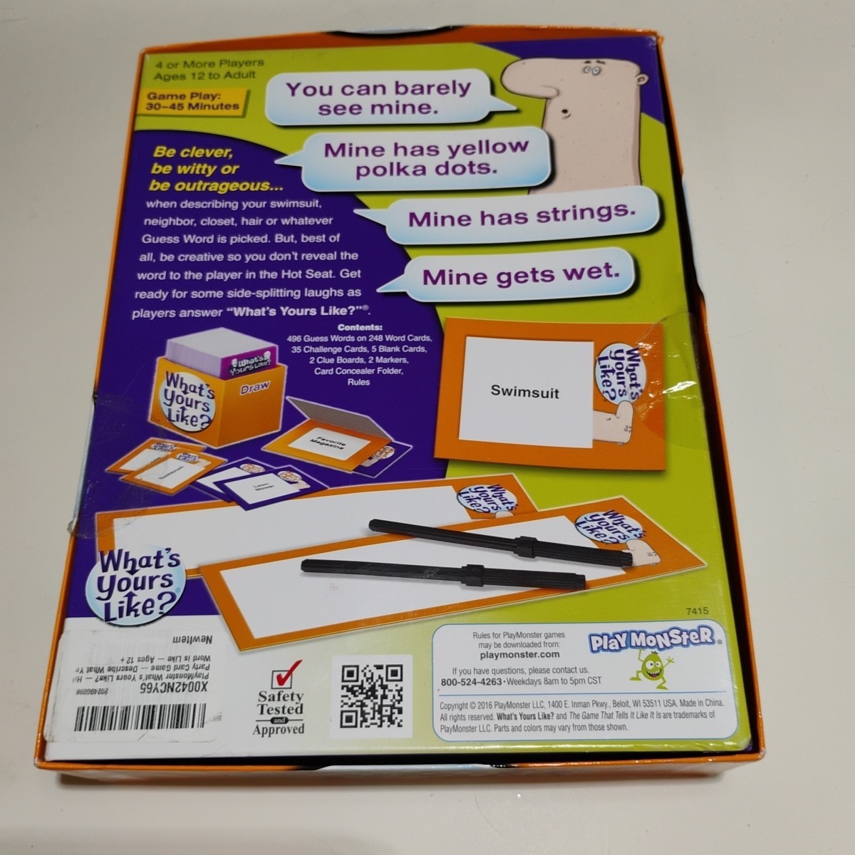 What’s Yours Like Party Game COMPLETE Patch Products 2007