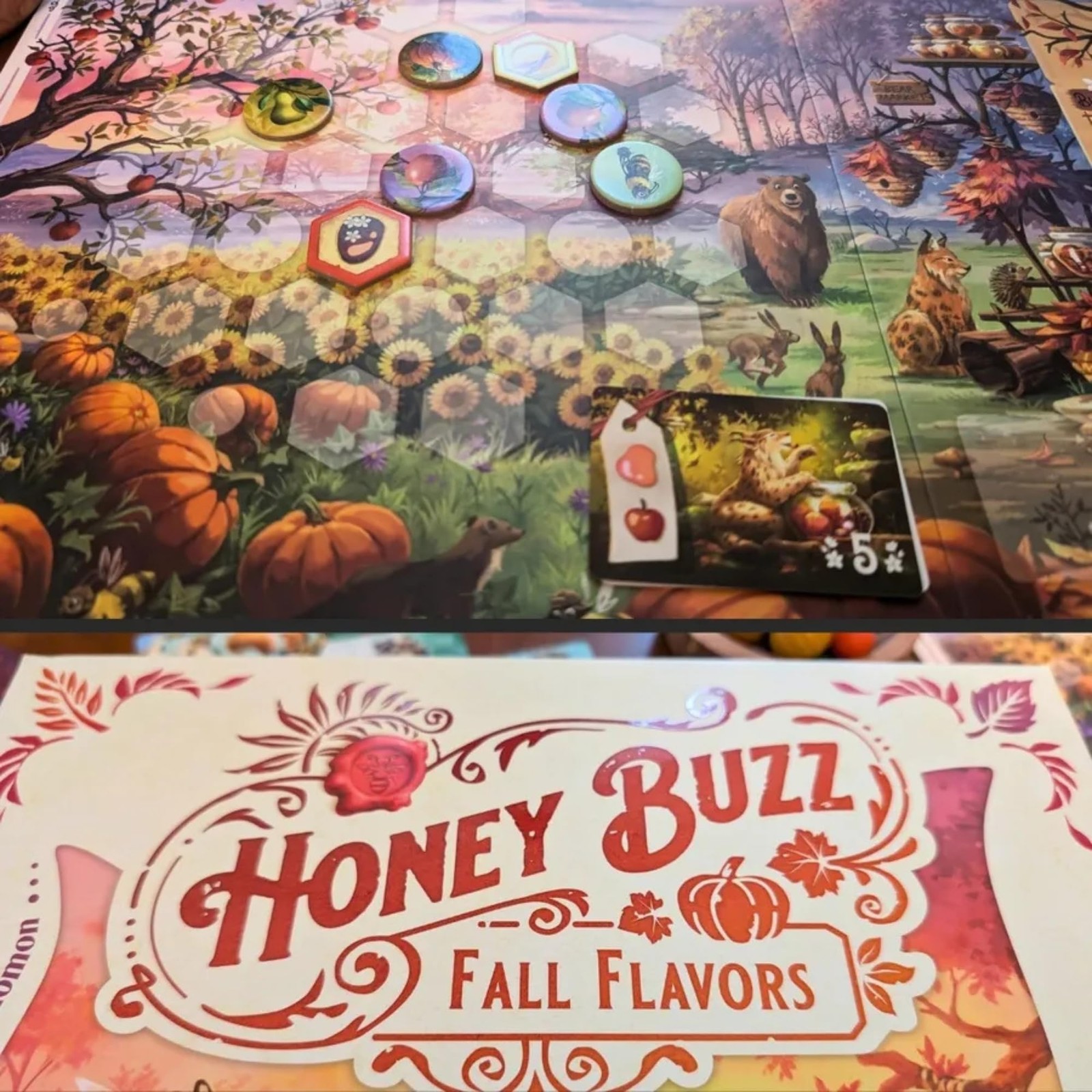 Honey Buzz Fall Flavors Standard Edition – Strategic Worker Placement Board G…