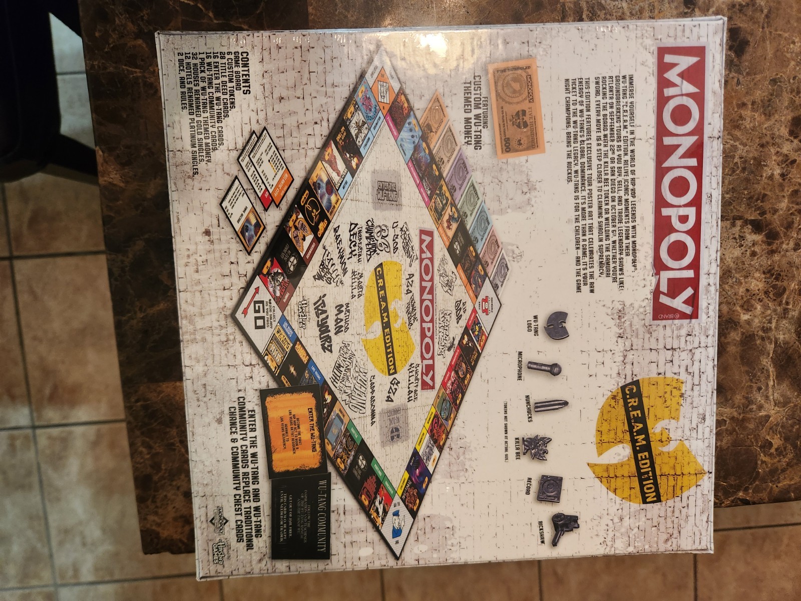 Wu Tang Clan LIMITED EDITION Official Monopoly Board Game Brand New!!