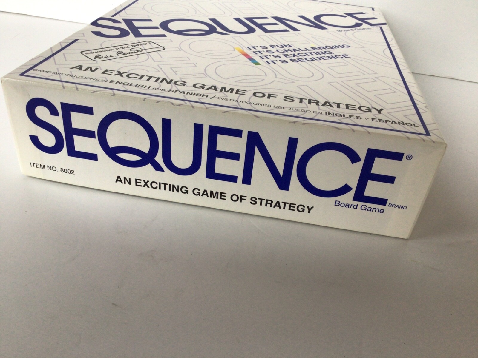 SEQUENCE 1995 JAX STRATEGY BOARD GAME AGE 7 TO ADULT – 2 TO 12 PLAYERS