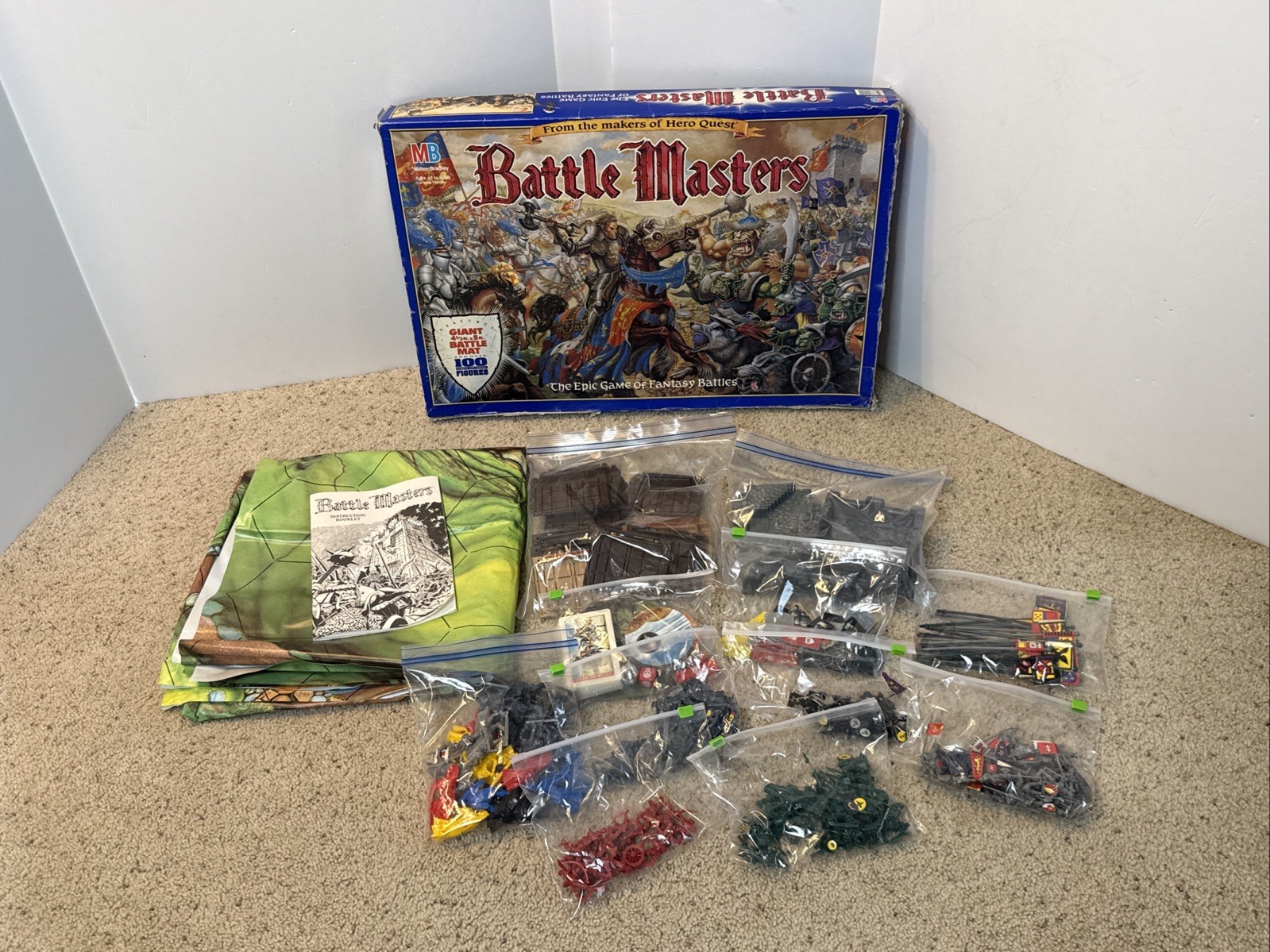 Milton Bradley Battle Masters The Epic Game of Fantasy Battles 1992 Vintage