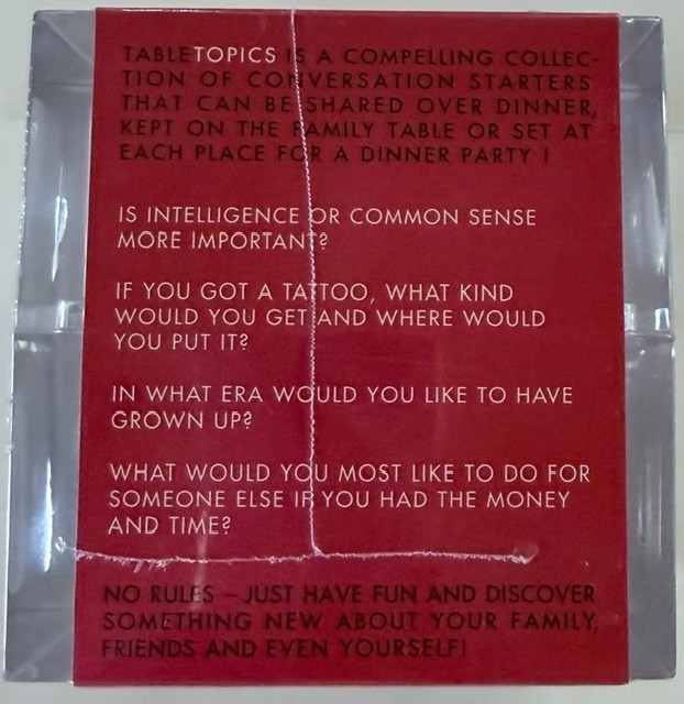 Table Topics Game Original Edition Brand New Wrapped