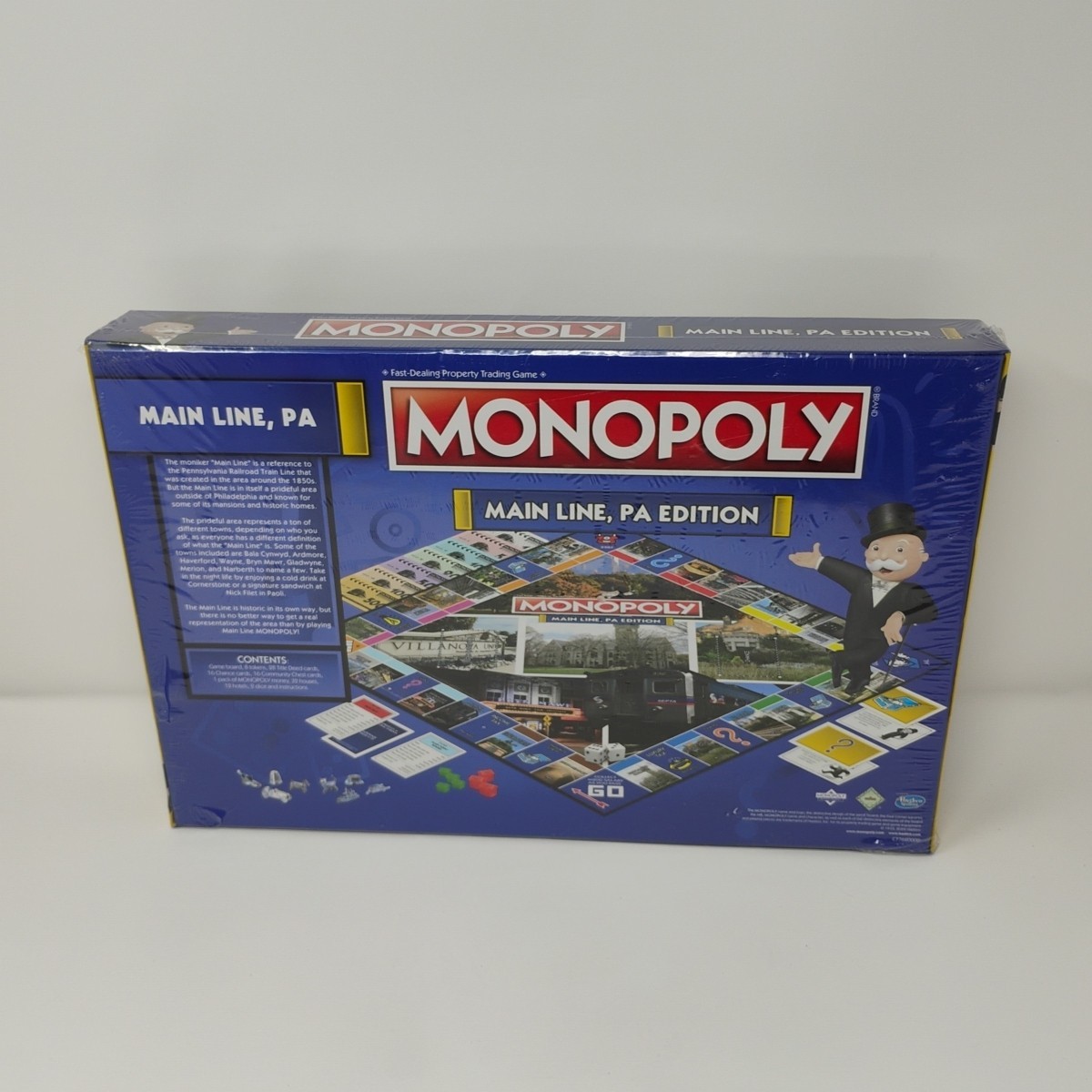 Monopoly Main Line PA Edition Board Game Factory Sealed w Free Top Trumps Card