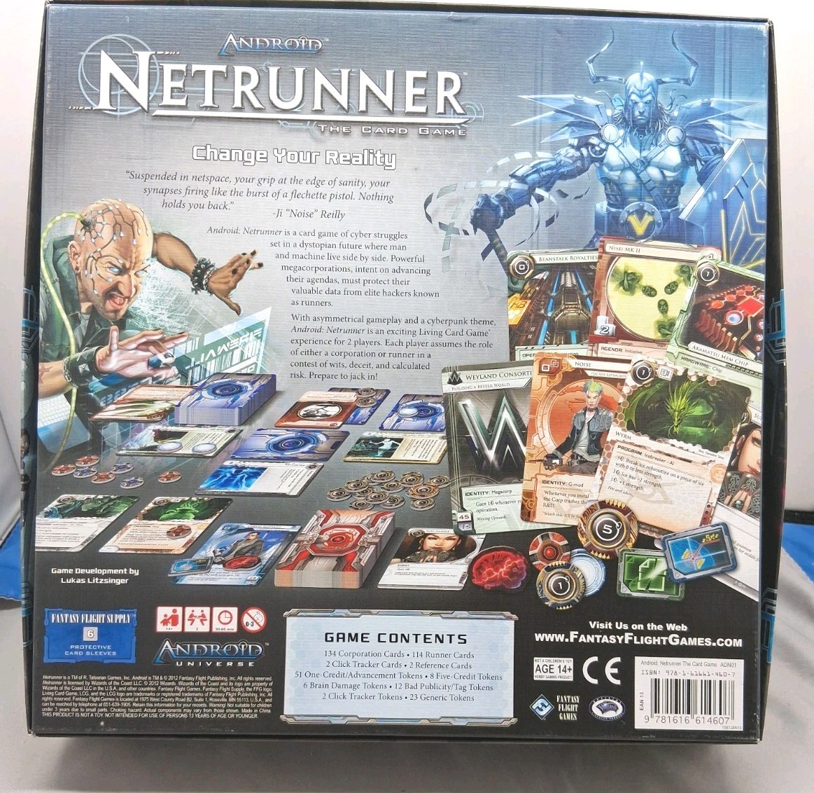 Android Netrunner Card Board Fantasy Flight Pre-owned