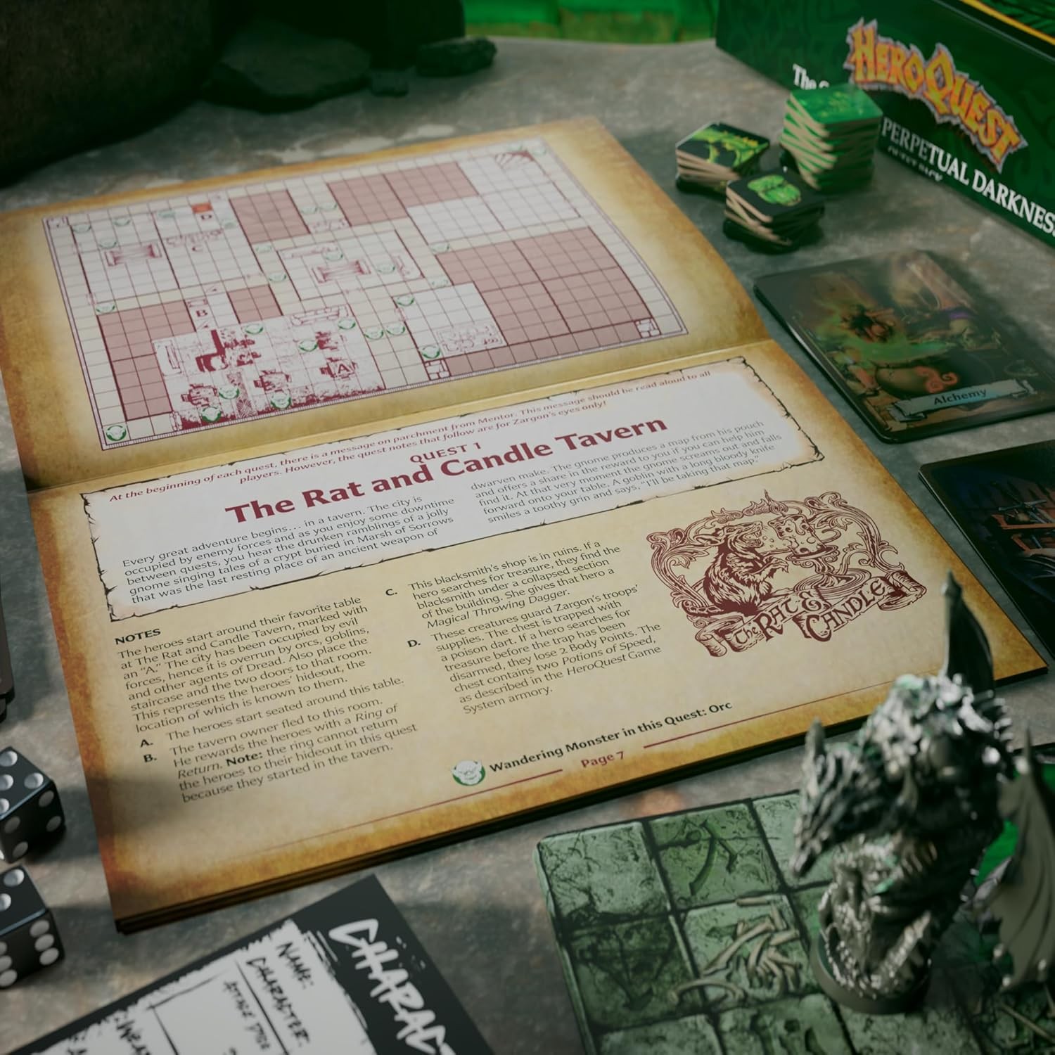 Avalon Hill HeroQuest Joe Manganiello’s The Crypt of Perpetual Darkness Quest Pa