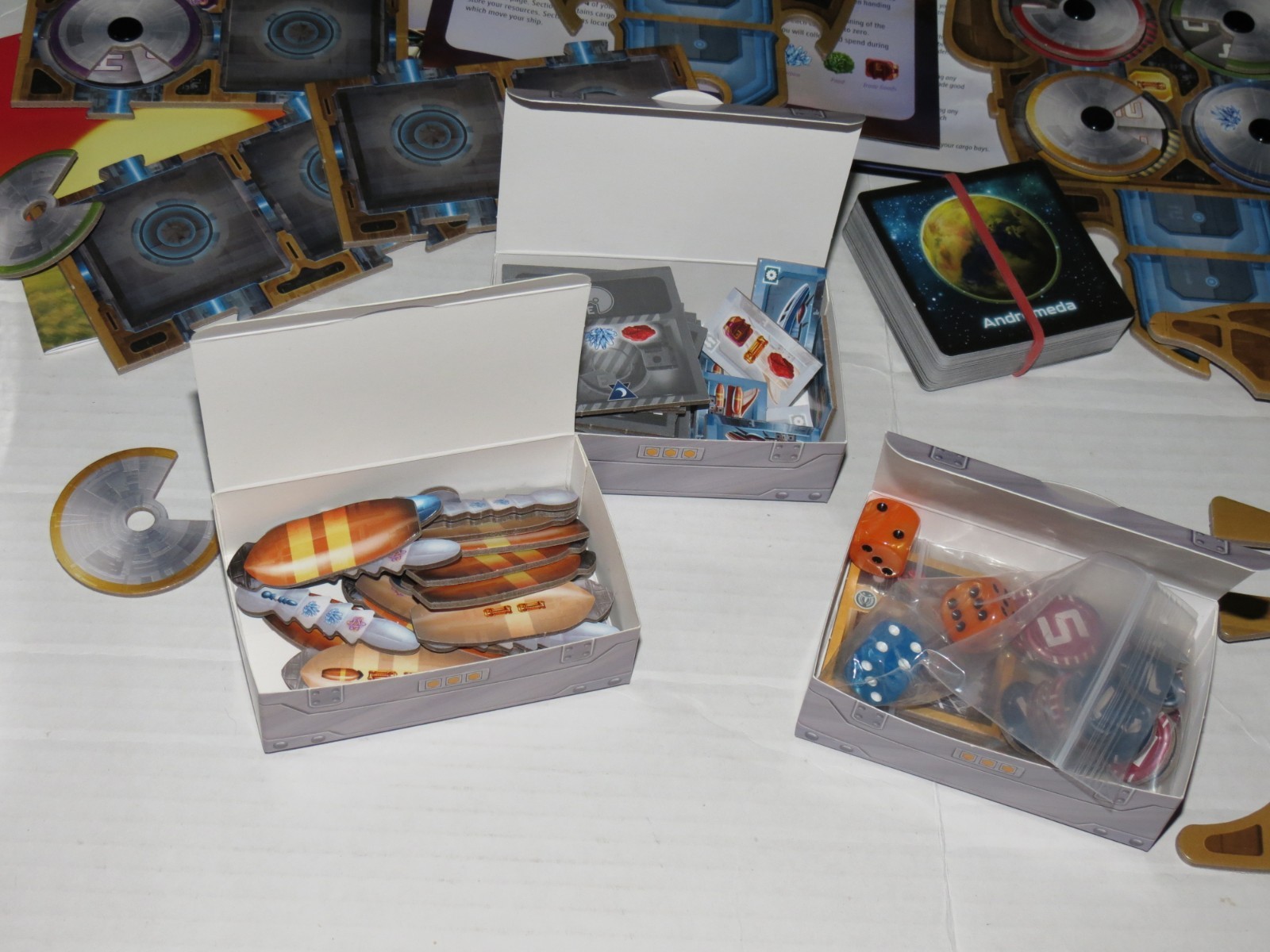 CATAN Starfarers Duel 2 Player Space Adventure Strategy Board Game Missing 6 pcs